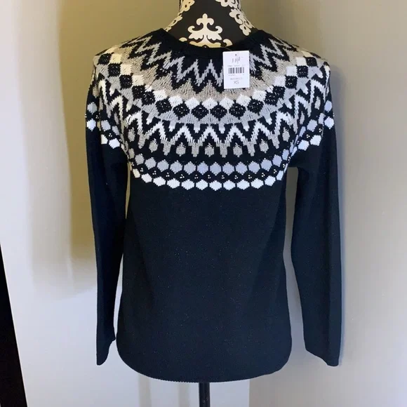 ❌SOLD❌Beaded Fair Isle Pullover | JJill - Picture 5 of 7